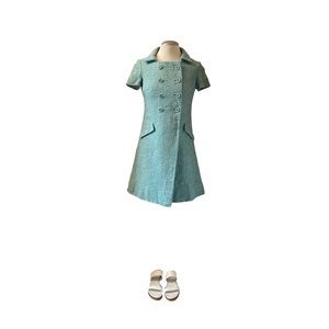 VINTAGE - FIRST LADY TWEED MINI DRESS COAT